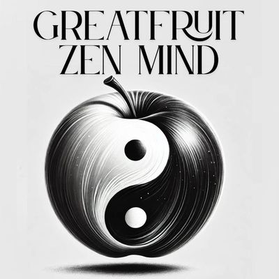 Greatfruit Zen Mind — Digital Gift Card Greatfruit Zen Mind gift certificate image with black and white yin-yang apple logo and modern text design.
