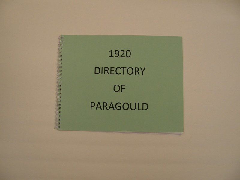 1920 Directory of Paragould