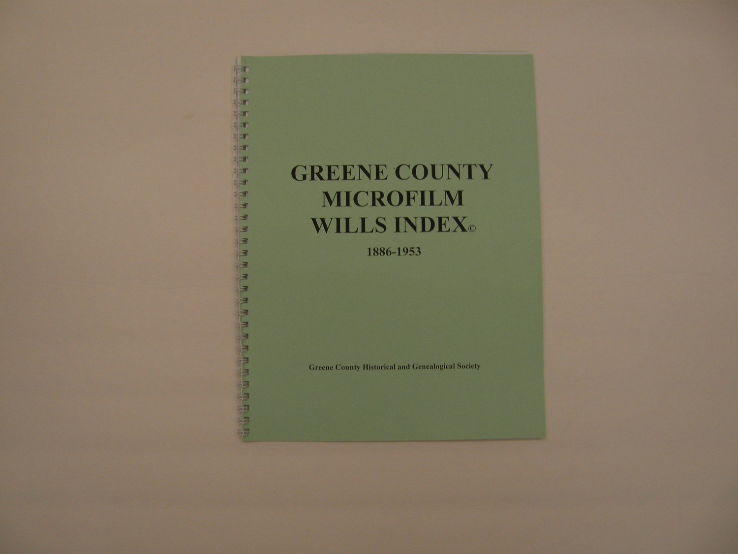 Greene County Microfilm Wills Index