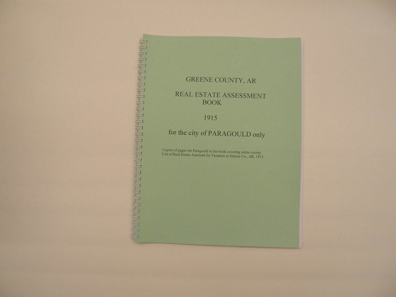 Real Estate Assessment Book 1915