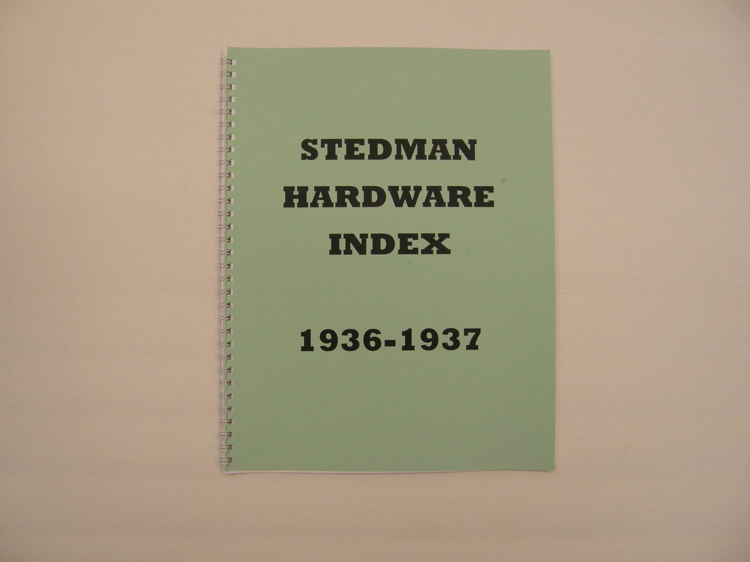 Stedman Hardware Index 1934