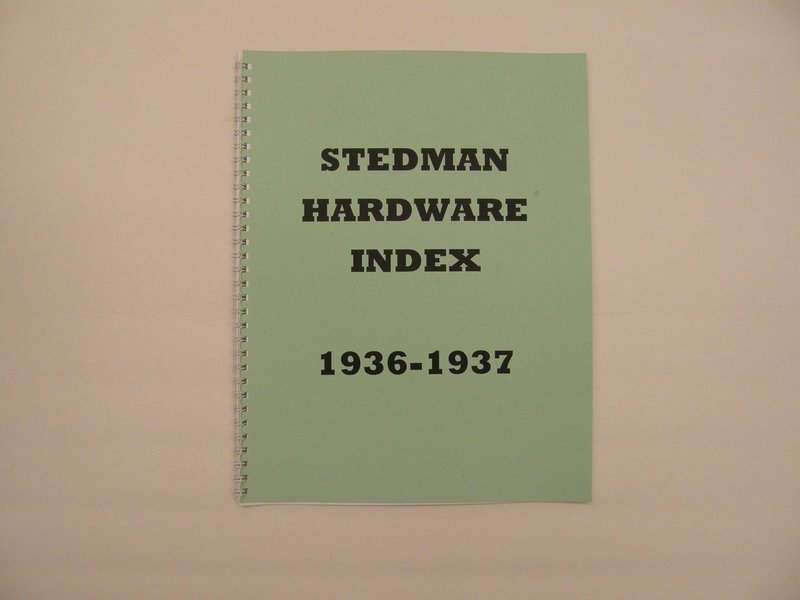 Stedman Hardware Index 1934