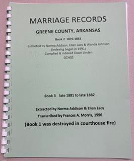 Marriage Book 2 and 3, Greene County, 1876-1881