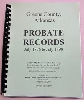 Probate Records, July 1876-July 1898, indexed; by Charles & Helen Wood