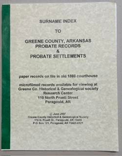 Surname Index to Probate Records on Microfilm