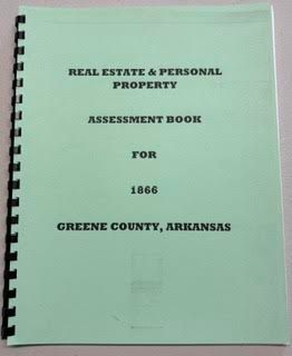 Real & Personal Property Assessment Book 1886 Greene County, Arkansas