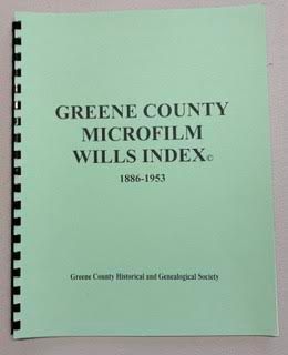 Greene County Microfilm Wills Index