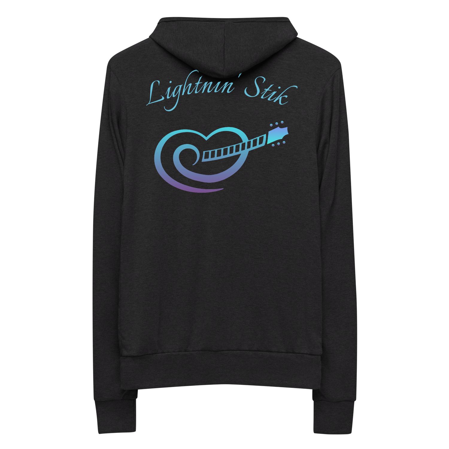 SAMPLE. Black Hoodies with Lightnin' Stik Logo