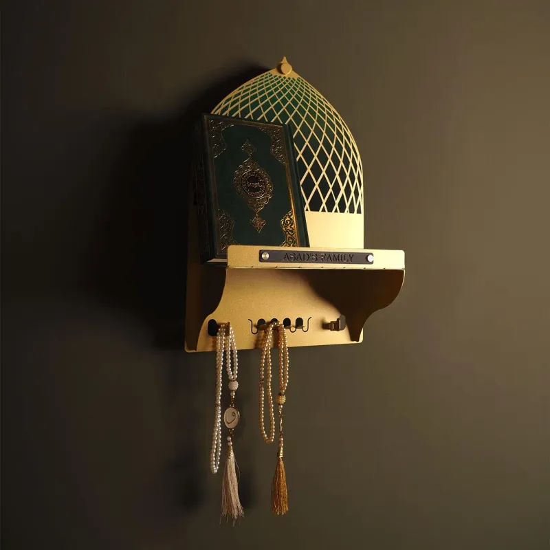 Personalized Metal Wall Shelf and Key Hanger