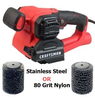 Craftsman Restorer + 80 Grit Nylon OR Stainless Steel Wheel - 80 Grit Nylon