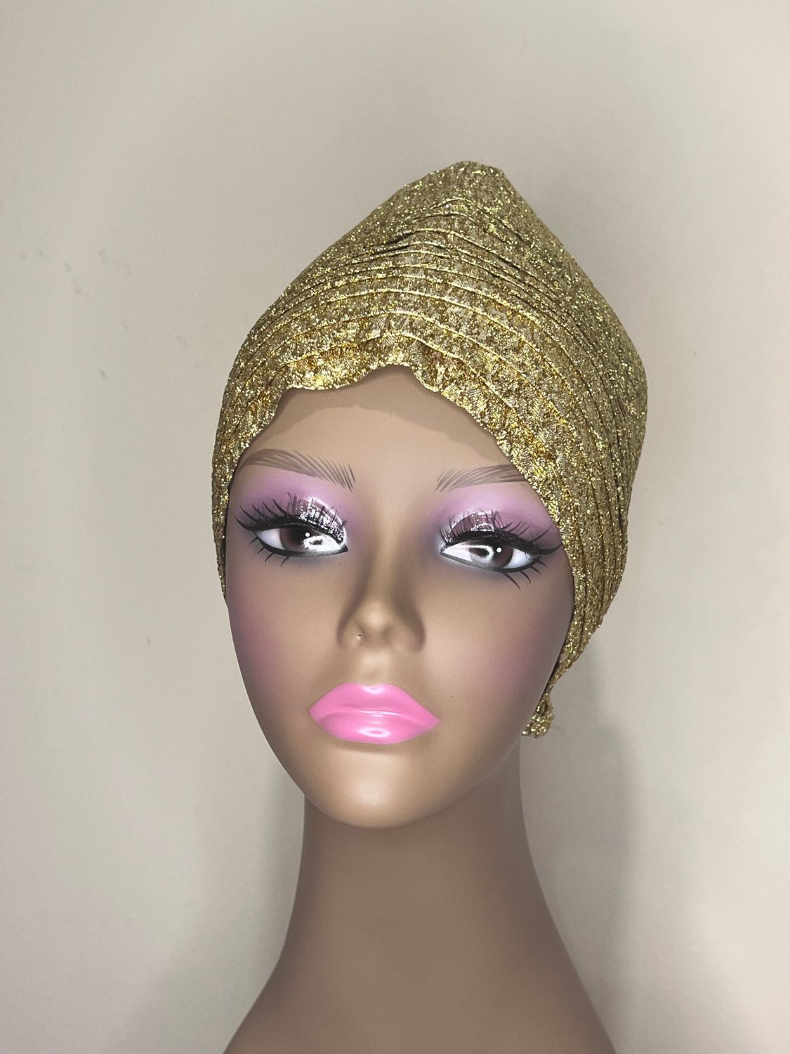 Radiant Glittered Gold Scarf