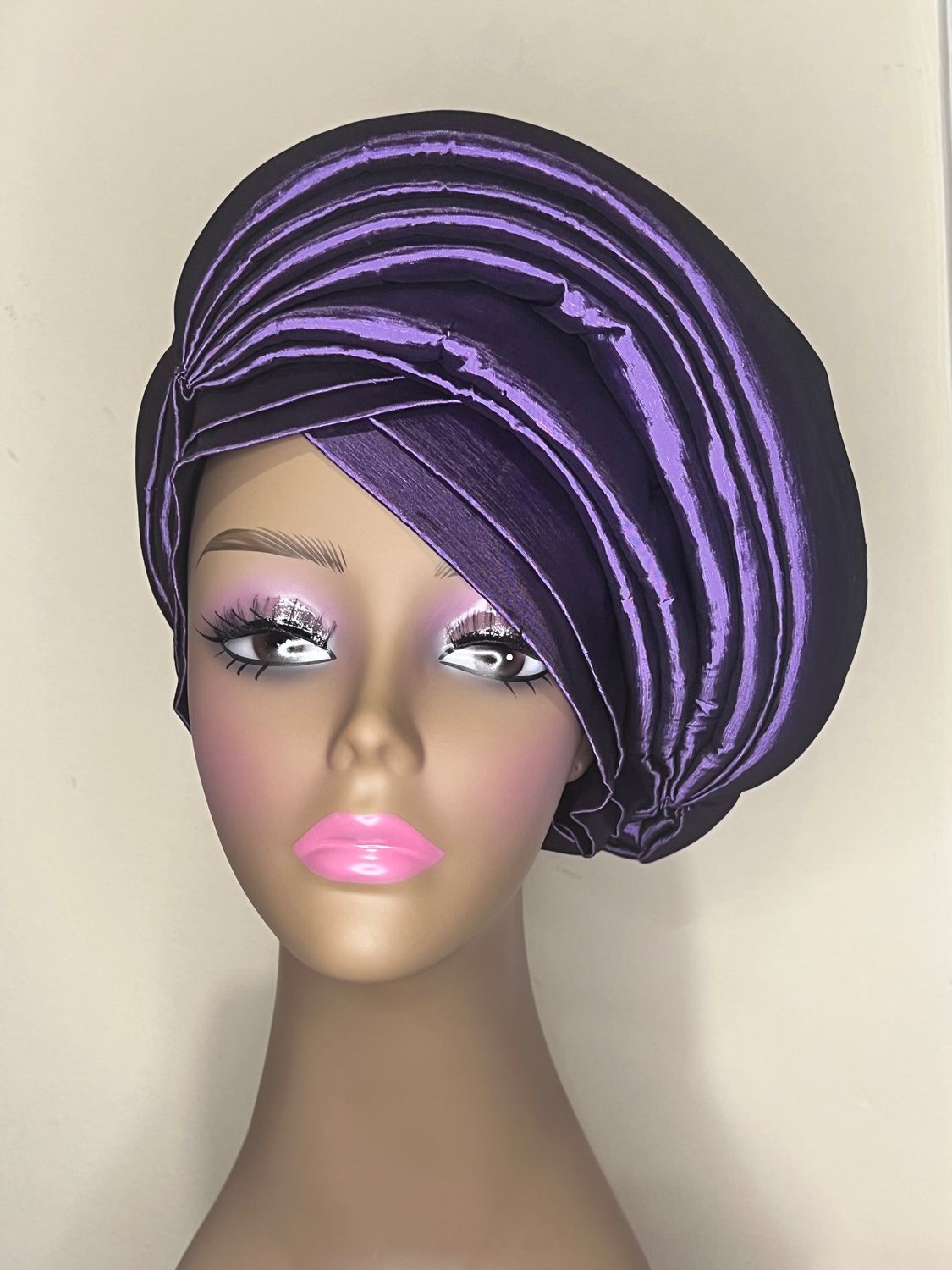 A Bright and Stunning Purple Turban