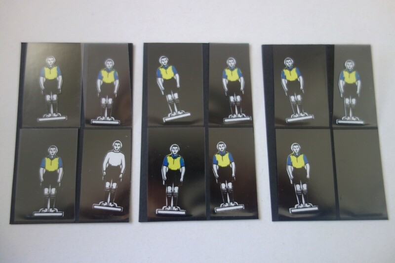 Subbuteo flat celluloid team 26 leeds perfect condition