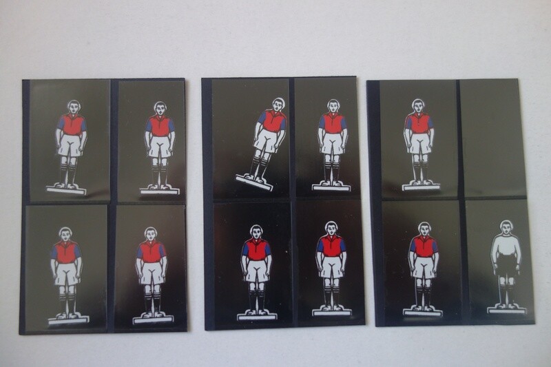 Subbuteo flat celluloid team 7 west ham perfect condition