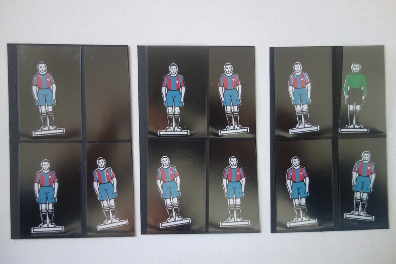 Subbuteo flat celluloid team 19b barcellona perfect condition