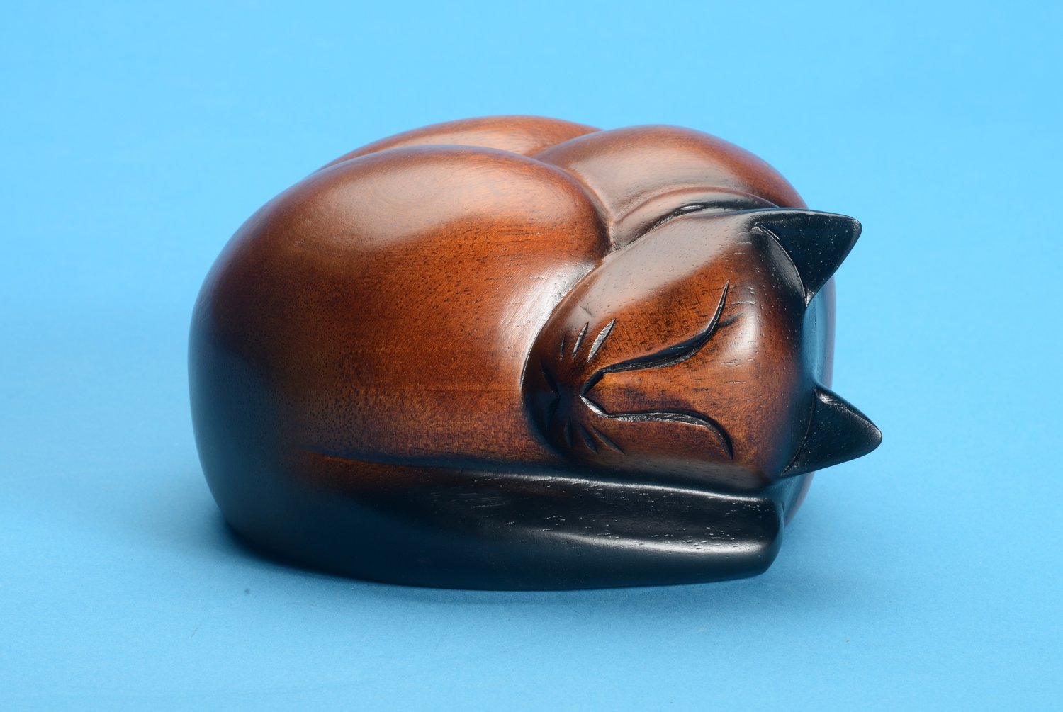 Carved Sleeping Cat