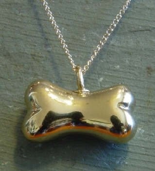 Dog Bone with 20&quot; Chain