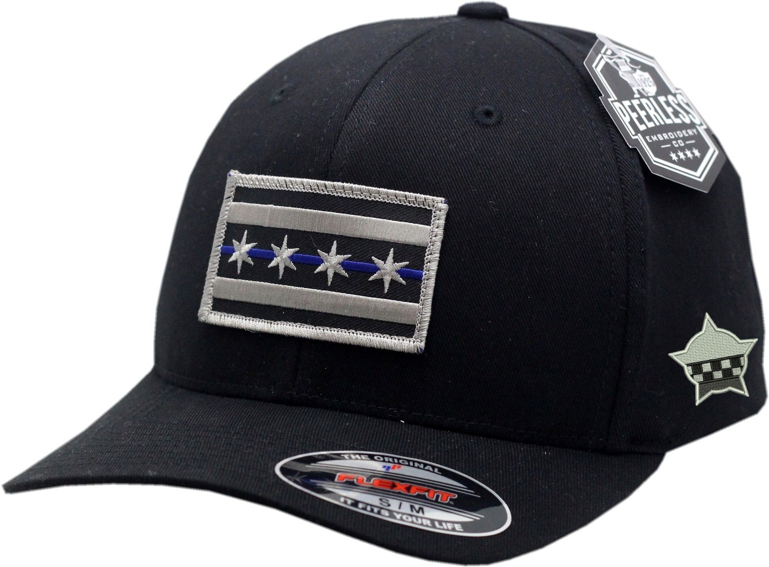 Chicago Flag Blue Line Flex Fit Hat