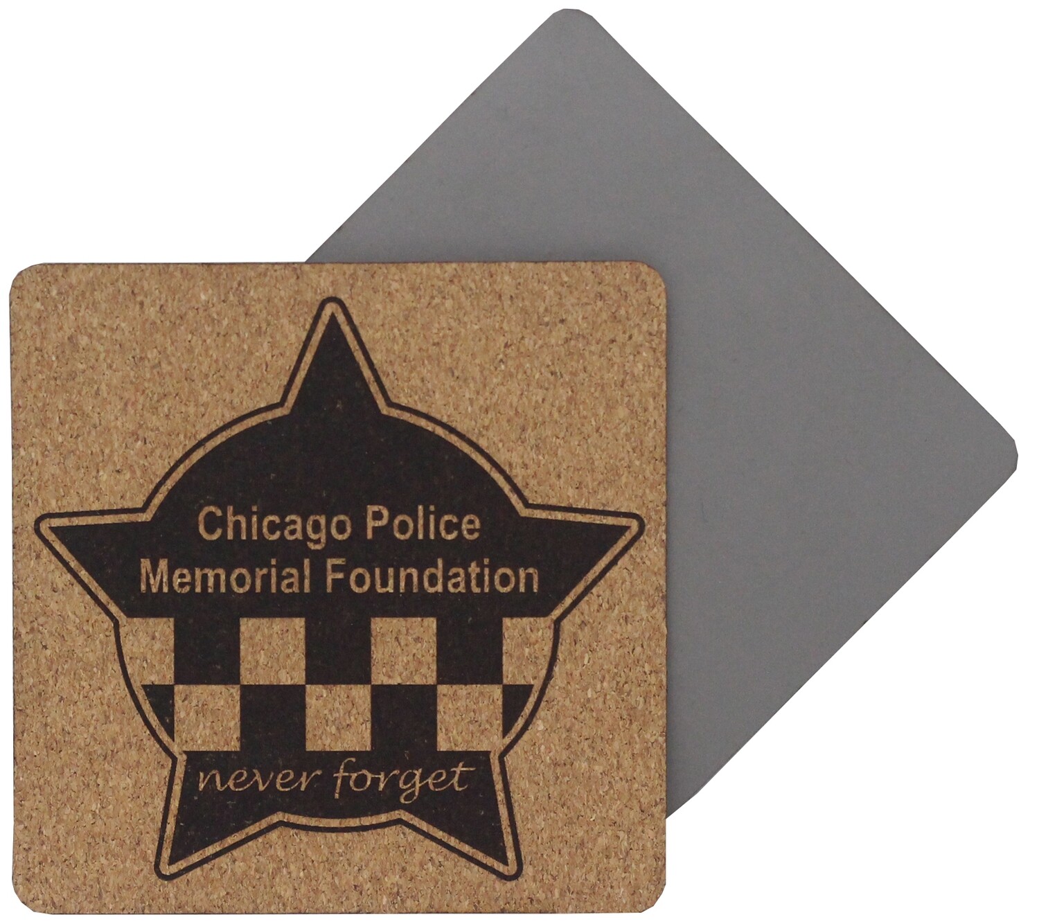 CPD Memorial Coaster 4 Pack Leatherette Cork