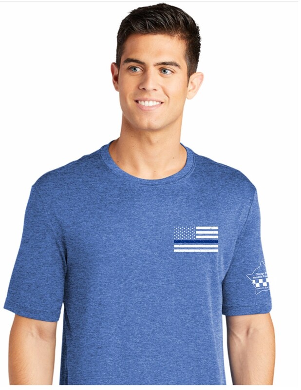 CPD Memorial Blue Line Performance T-Shirt