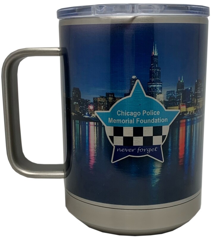 CPD Memorial Skyline Stainless Steel Insulated Mug w/Slider Lid 15 oz.