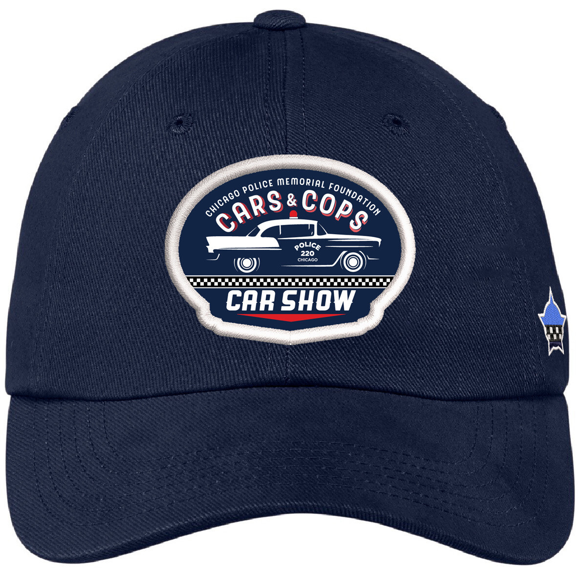 Cars and Cops Navy Buckle Back Hat