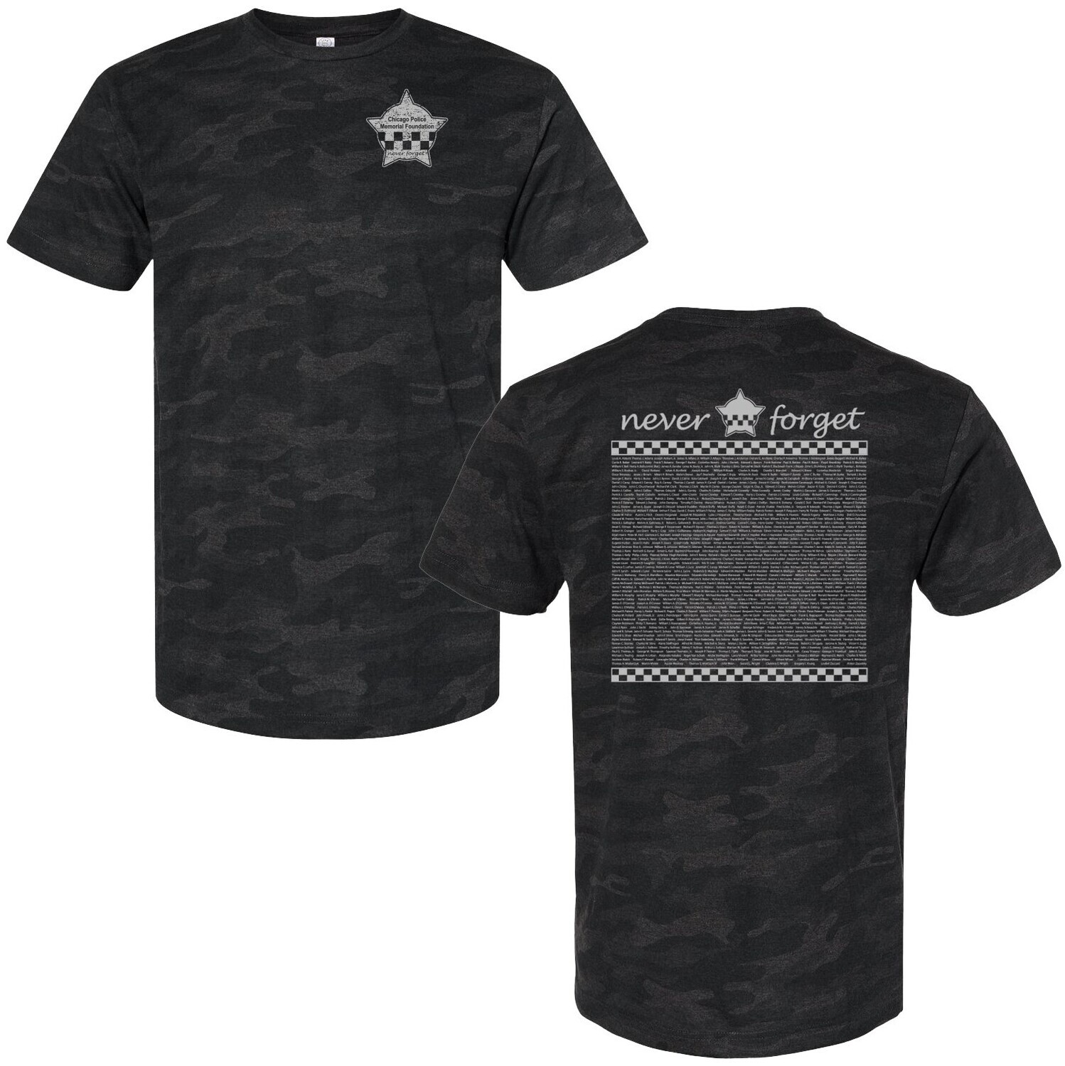 2023 Roll Call CPD Memorial Camouflage Short Sleeve Jersey T-Shirt
