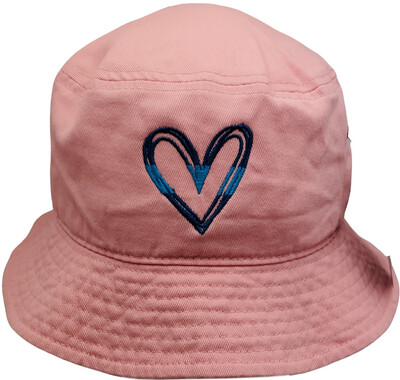 CPD Memorial Blue Line Heart Bucket Hat