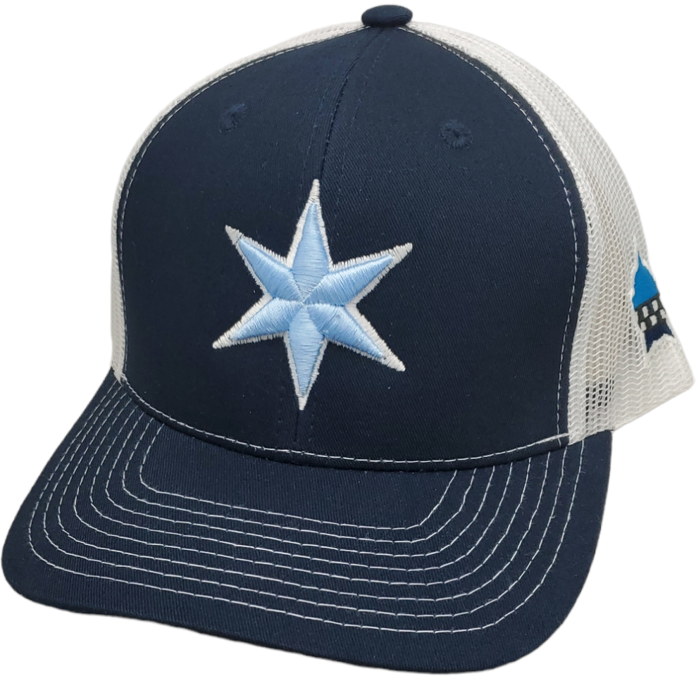 CPD Finest Baseball Star Logo Snapback Trucker Mesh Navy/White