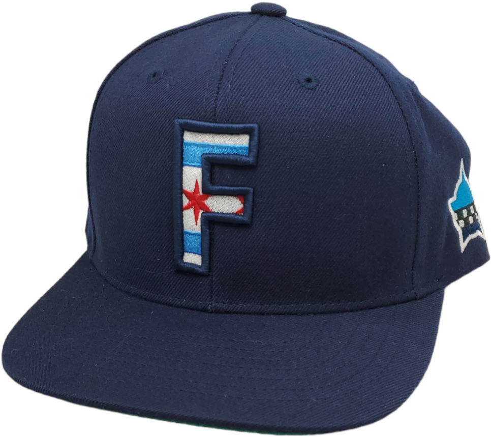 CPD Finest Baseball Raised Logo Flat Bill Snapback Navy