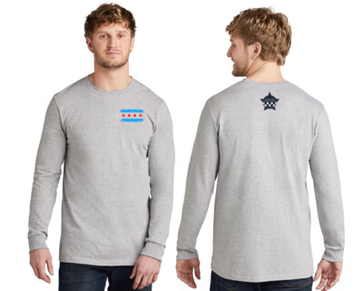 Memorial Chicago Flag Long Sleeve T-Shirt