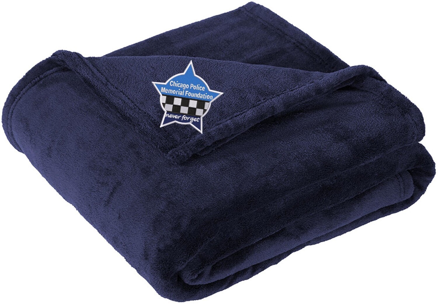 CPD Memorial Star Oversized Ultra Plush Blanket Navy