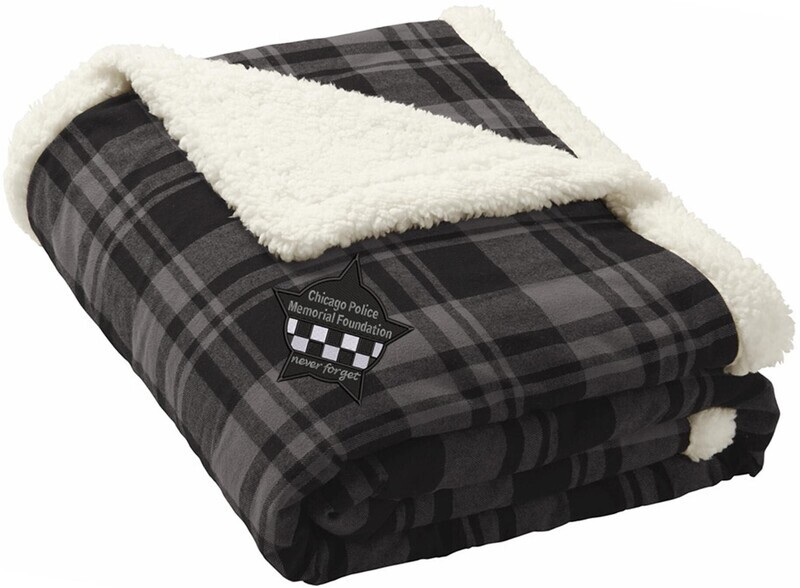 CPD Memorial Star Flannel Sherpa Blanket