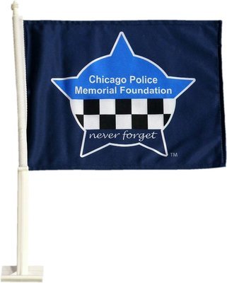 CPD Memorial Heavy Duty 2-Sided Car Flag