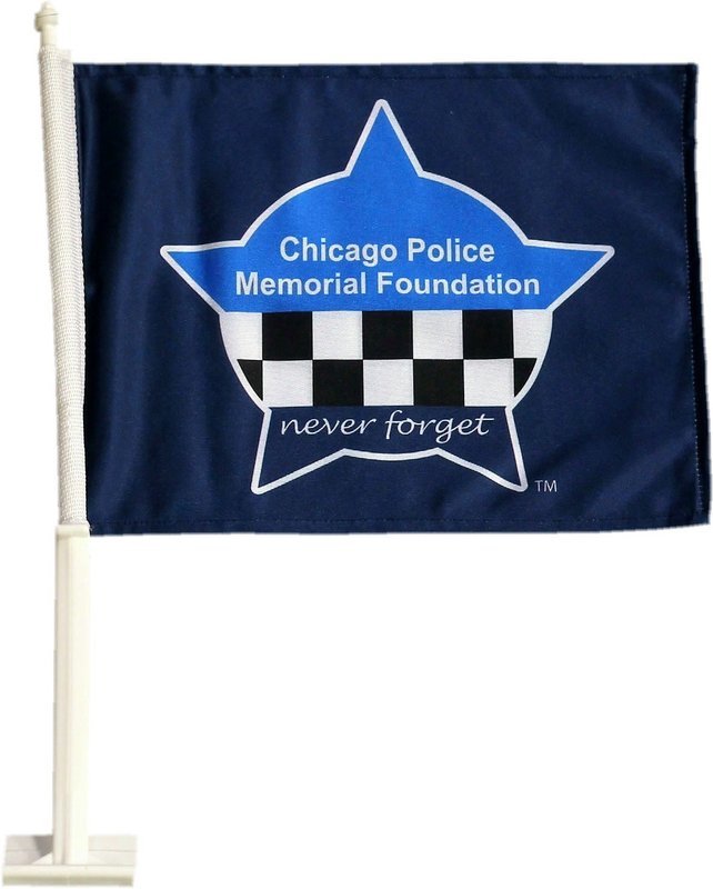CPD Memorial Heavy Duty 2-Sided Car Flag