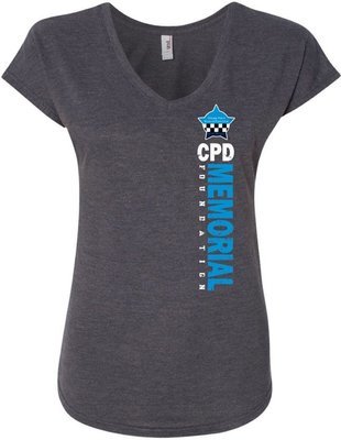CPD Memorial Women's V-Neck Vertical Logo