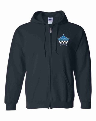 CPD Memorial Zip up Hooded Sweatshirt with Embroidered Star Blue 18600