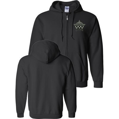 CPD Memorial Full Zip Sweat Shirt with Embroidered Star Black 16000