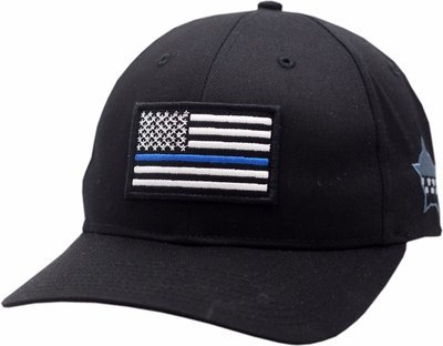 Blue Line American Flag CPD Memorial Foundation Flex Fit Hat
