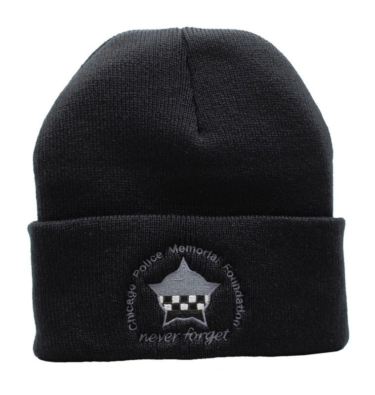 CPD Memorial Never Forget Sub-dued Black Cuffed Knit Cap