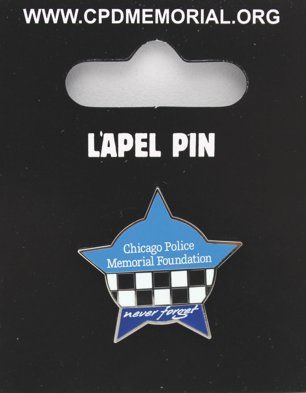 Chicago Police Memorial Star Lapel Pin