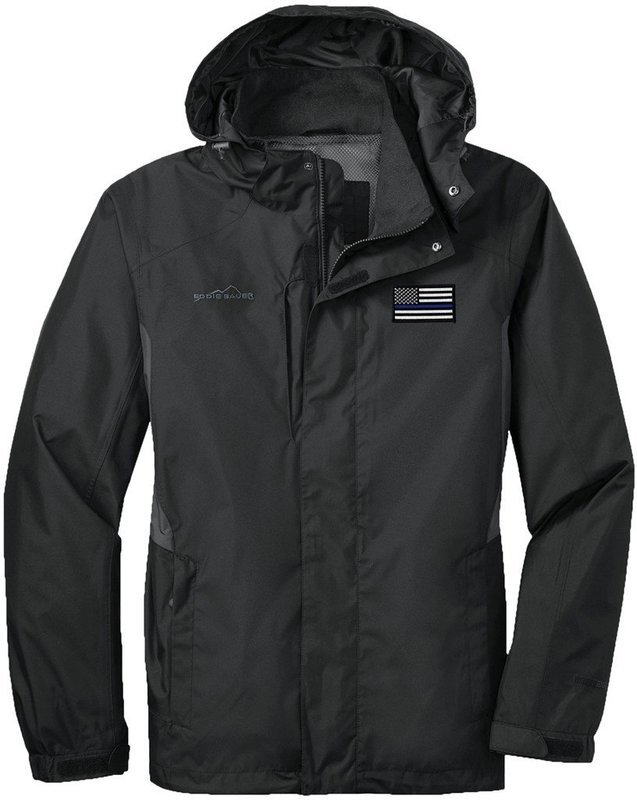 Eddie Bauer American Flag Blue Line Rain Jacket EB550