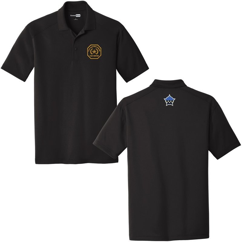 Gold Star Family Select Lightweight Snag-Proof Polo Black CS418