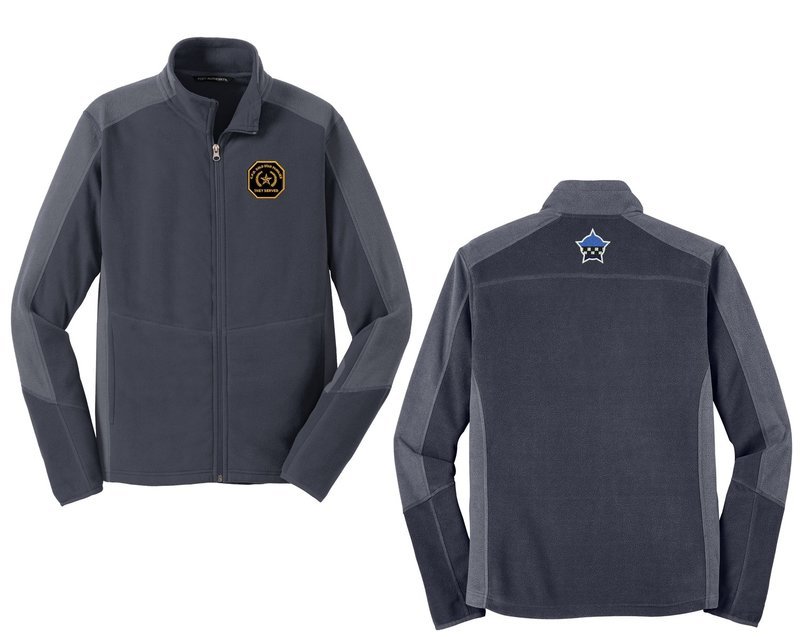 Gold Star Family Colorblock Microfleece Jacket Grey/Grey F230