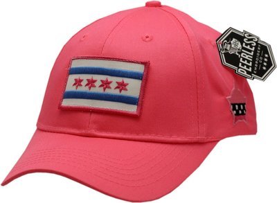 Chicago Flag Youth Hat Pink Adjustable