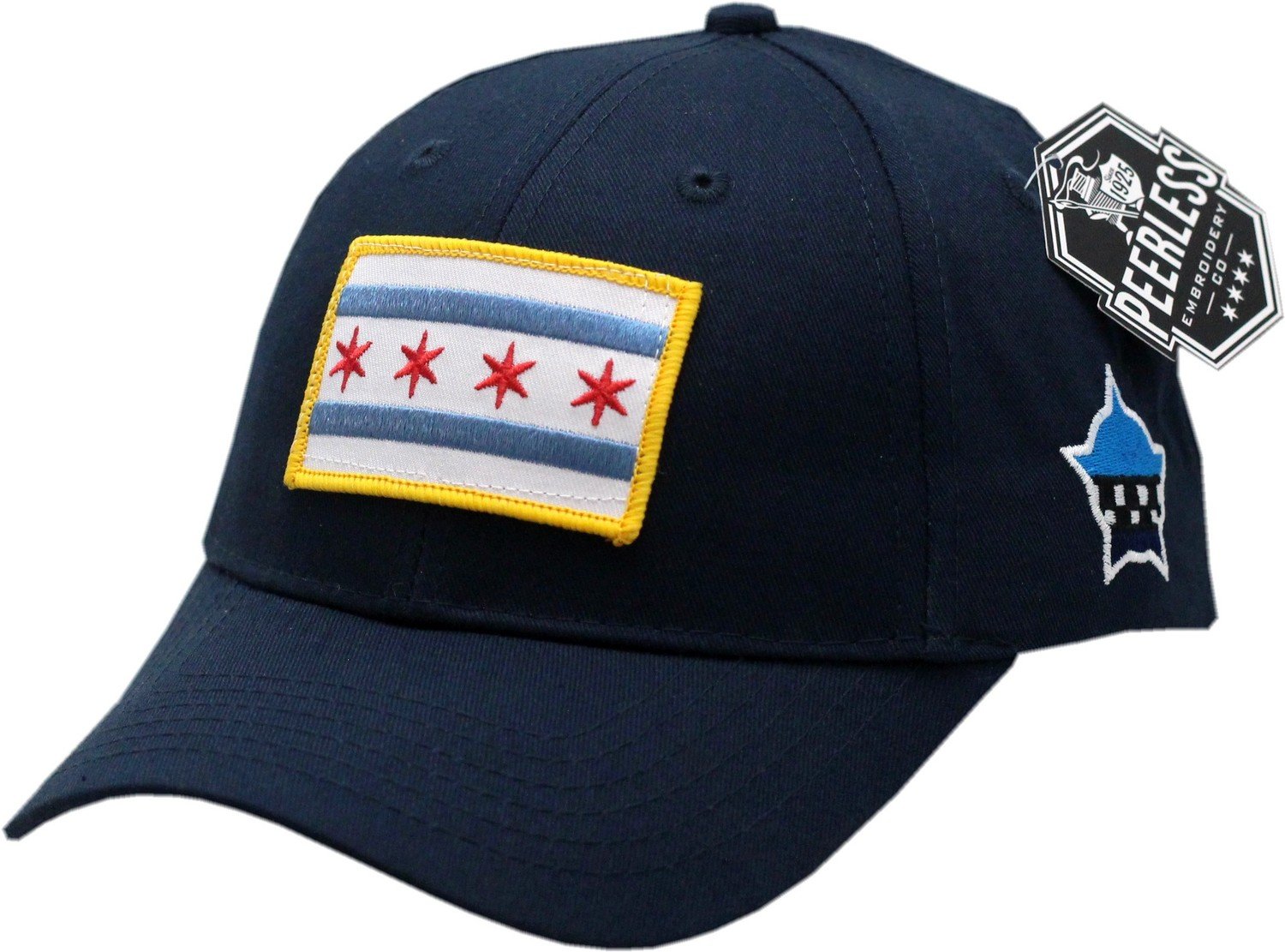 Chicago Flag Youth Adjustable Hat Navy