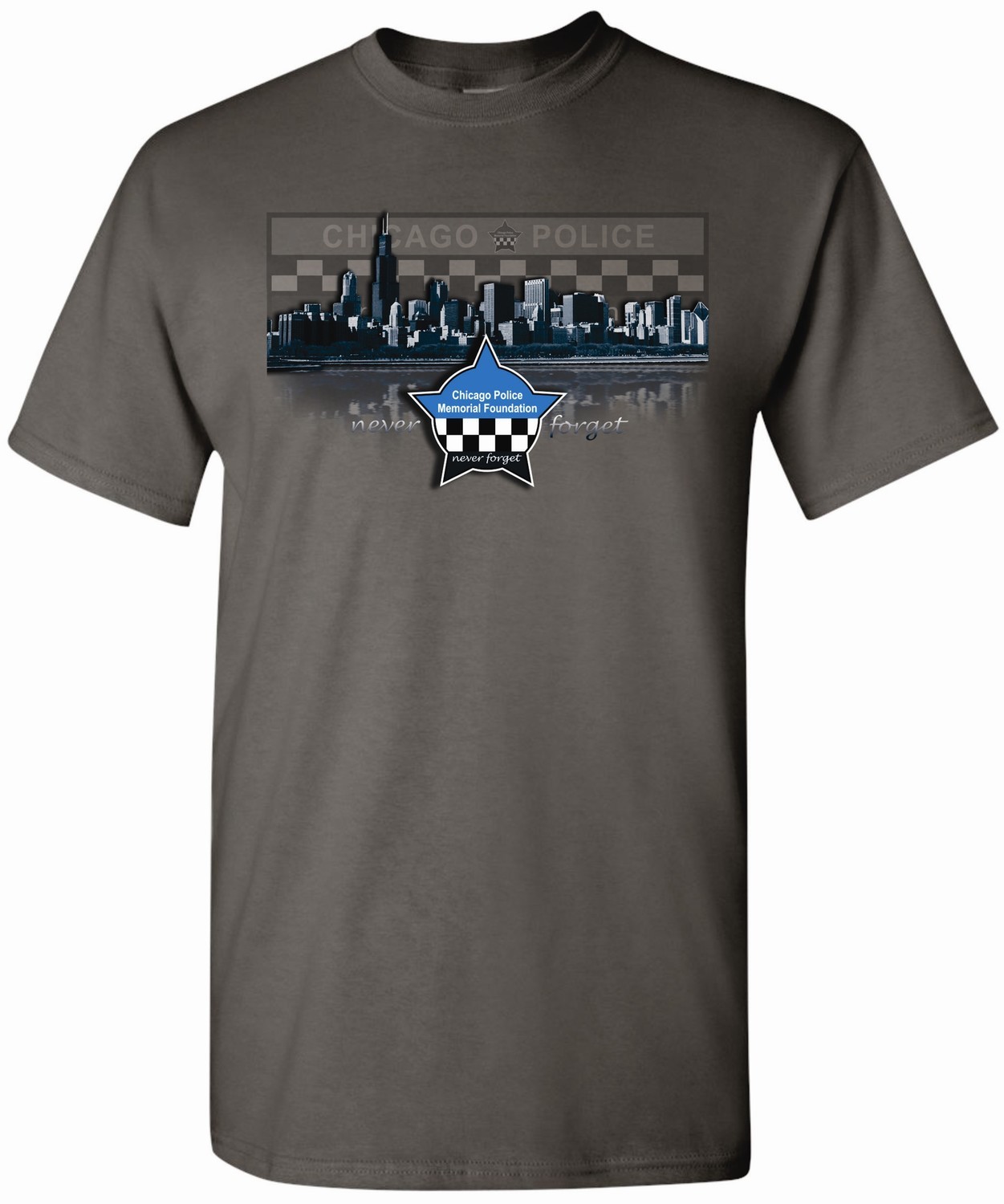 CPD Memorial Skyline T-Shirt Charcoal