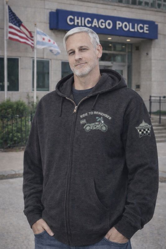 Ride To Remember Midweight Hooded Full-Zip Sweatshirt SS4500Z