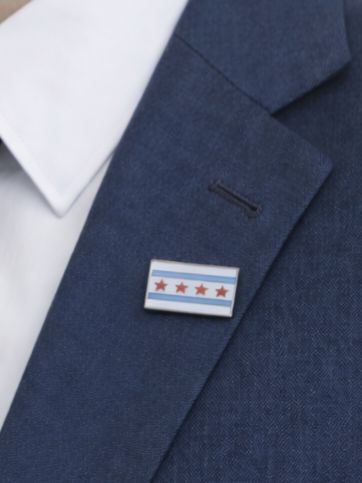 Chicago Flag Lapel Pin