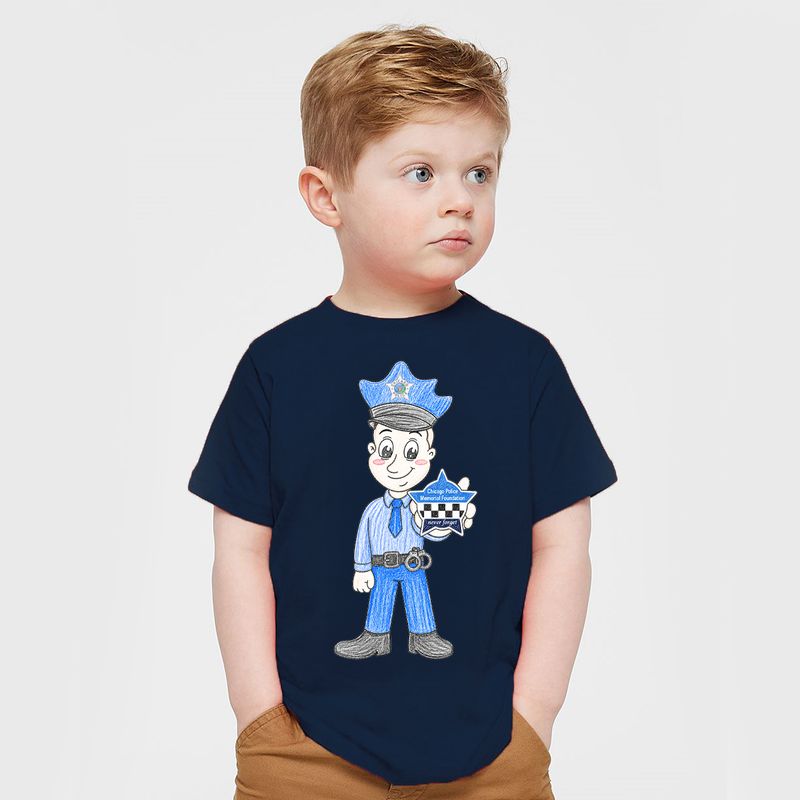 Toddler CPD Memorial Star &amp; Officer T-Shirt Navy
